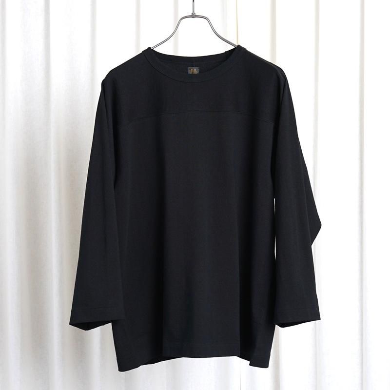 【25S/S】【BATONER バトナー】 MERIYASU FOOTBALL T-SHIRT / BLACK