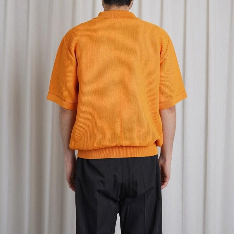 25S/SۡBATONER Хȥʡ OX SUMMER KNIT POLO S/S / ORANGE
