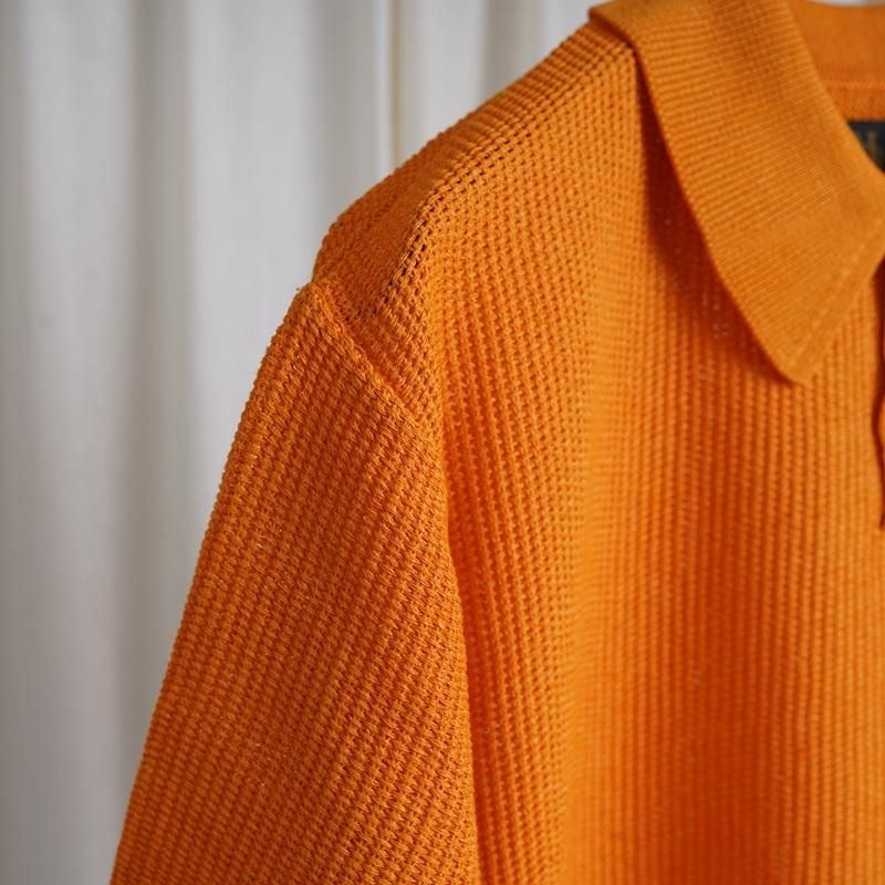 25S/SۡBATONER Хȥʡ OX SUMMER KNIT POLO S/S / ORANGE
