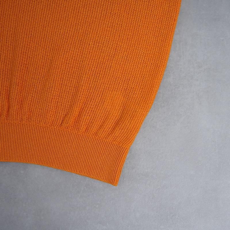 25S/SۡBATONER Хȥʡ OX SUMMER KNIT POLO S/S / ORANGE
