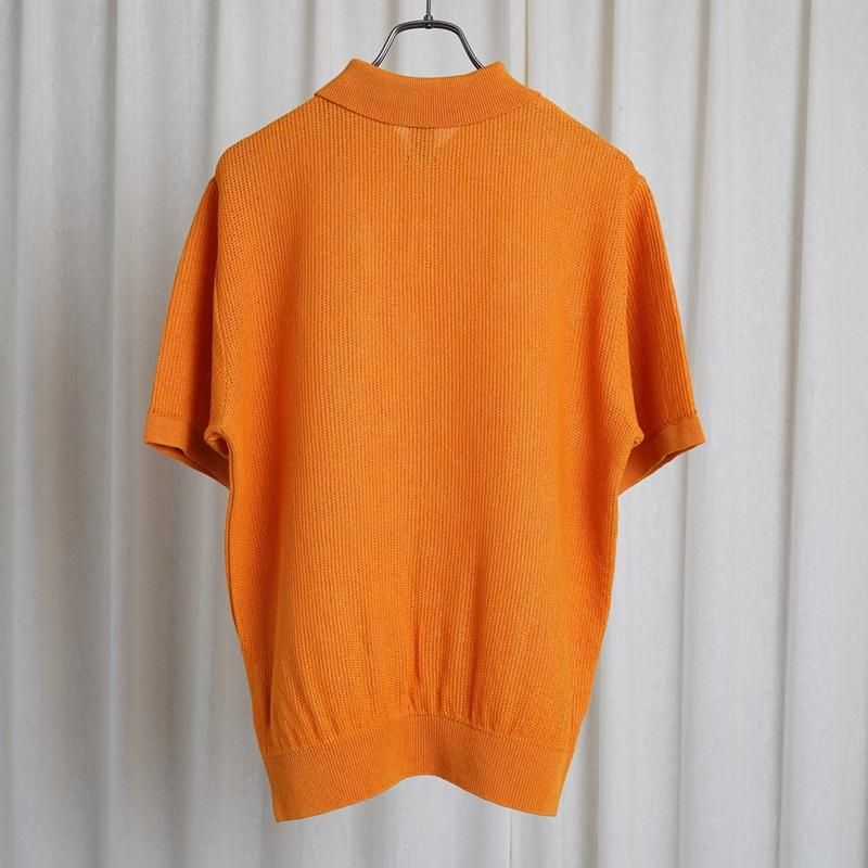 25S/SۡBATONER Хȥʡ OX SUMMER KNIT POLO S/S / ORANGE
