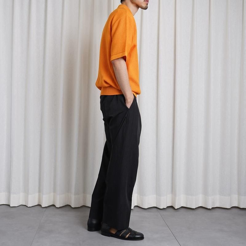 25S/SۡBATONER Хȥʡ OX SUMMER KNIT POLO S/S / ORANGE
