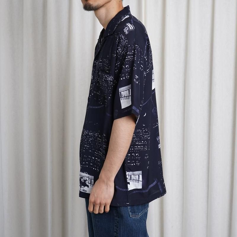 25S/S Porter Classic ݡ饷å  ALOHA SHIRT DRIVE-IN THEATER / NAVY