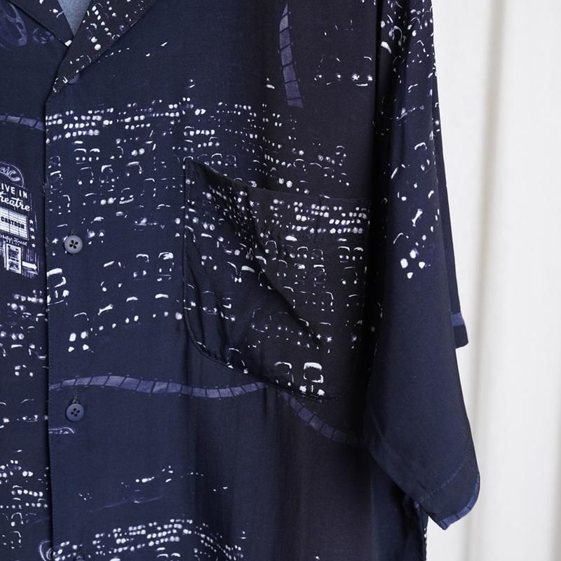 25S/S Porter Classic ݡ饷å  ALOHA SHIRT DRIVE-IN THEATER / NAVY