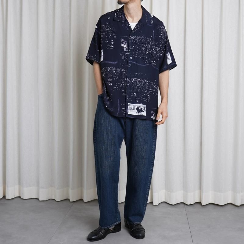 25S/S Porter Classic ݡ饷å  ALOHA SHIRT DRIVE-IN THEATER / NAVY