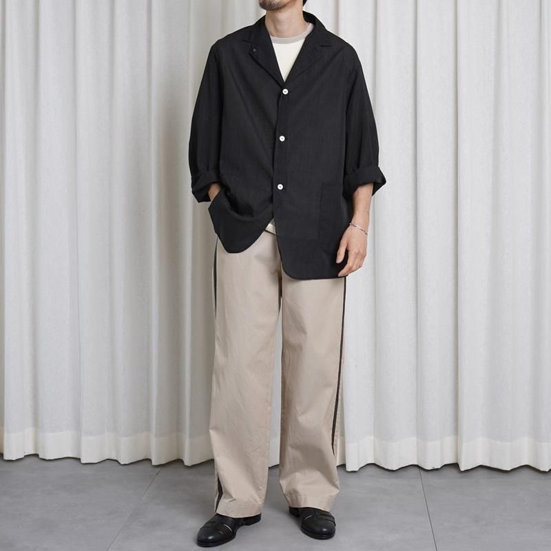 25S/S BISOWN ӥ  TRIM TEE / WHITEGRAY