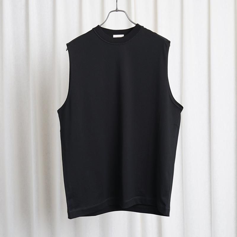 25S/S ULTERIOR ƥꥢ SUVIN SUEDED TENJIKU SLEEVELESS TEE / BLACK