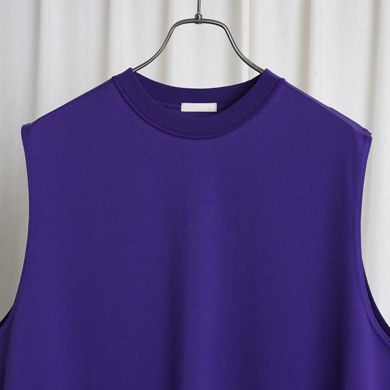 25S/S ULTERIOR ƥꥢ SUVIN SUEDED TENJIKU SLEEVELESS TEE / VIOLET