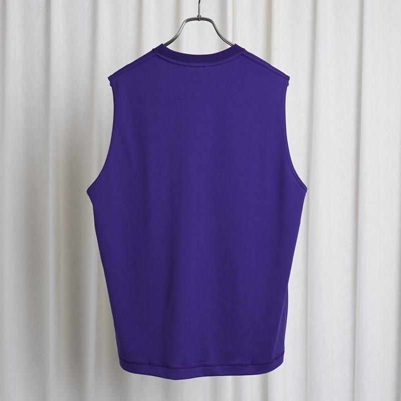25S/S ULTERIOR ƥꥢ SUVIN SUEDED TENJIKU SLEEVELESS TEE / VIOLET