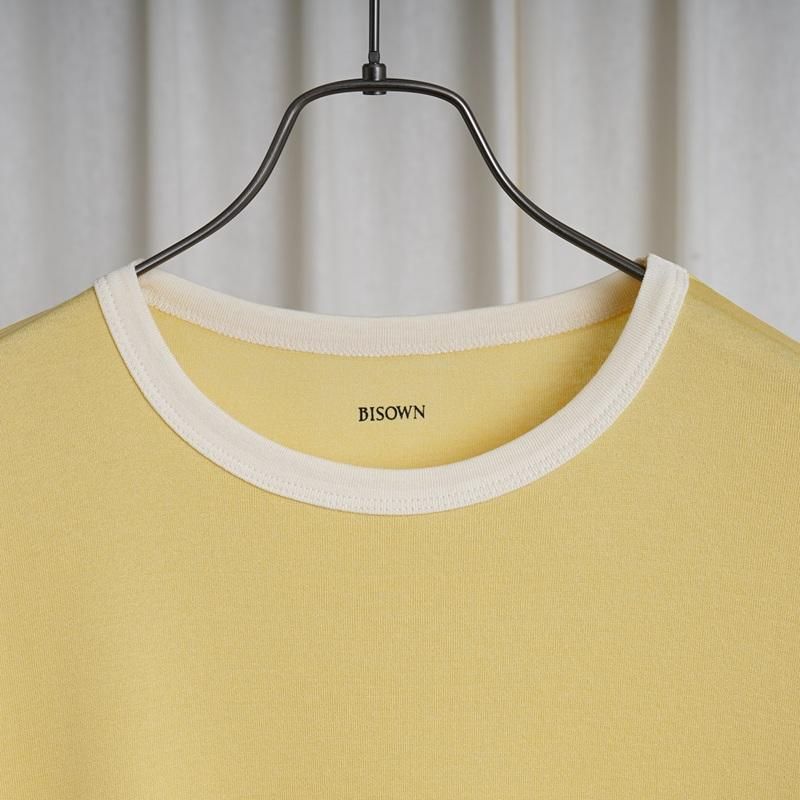 25S/S BISOWN ӥ  TRIM TEE / CORNWHITE