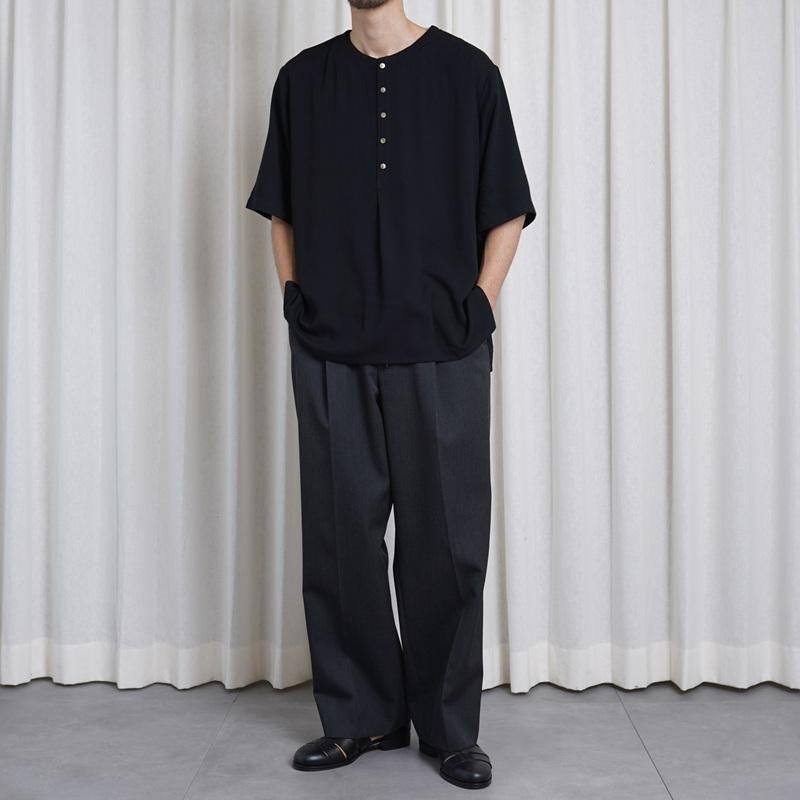 25S/S Saby Х BAMBOO AMUZEN H-N SHIRTS / BLACK