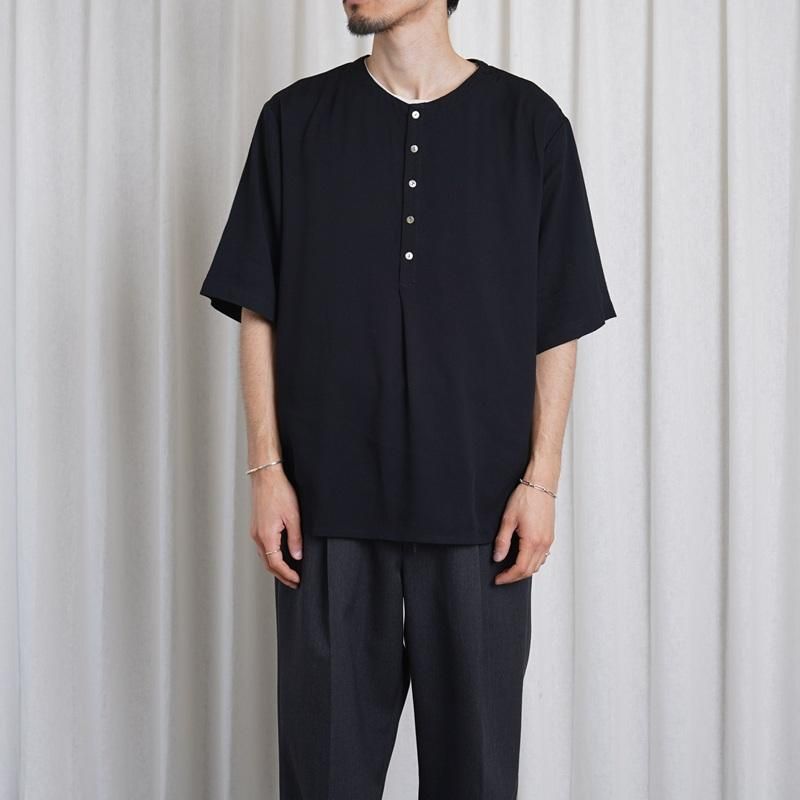 25S/S Saby Х BAMBOO AMUZEN H-N SHIRTS / BLACK