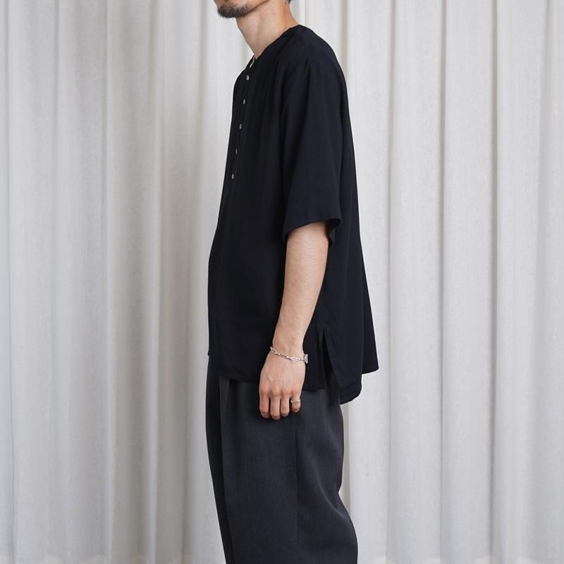 25S/S Saby Х BAMBOO AMUZEN H-N SHIRTS / BLACK