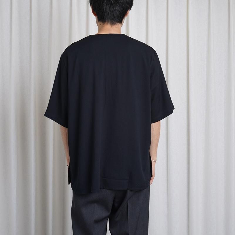 25S/S Saby Х BAMBOO AMUZEN H-N SHIRTS / BLACK