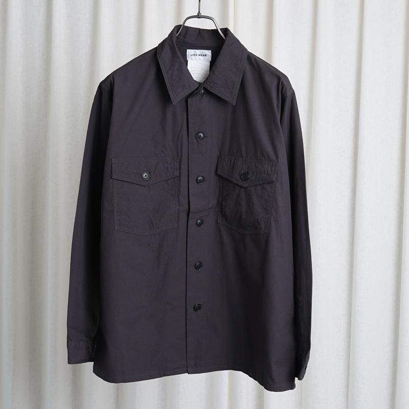 25S/SۡYAECA 䥨 LIKE WEAR BAKER SHIRT / CHARCOAL