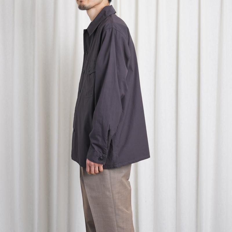 25S/SۡYAECA 䥨 LIKE WEAR BAKER SHIRT / CHARCOAL