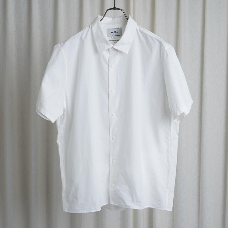 【YAECA ヤエカ】 COMFORT SHIRT S/S SQUARE / WHITE