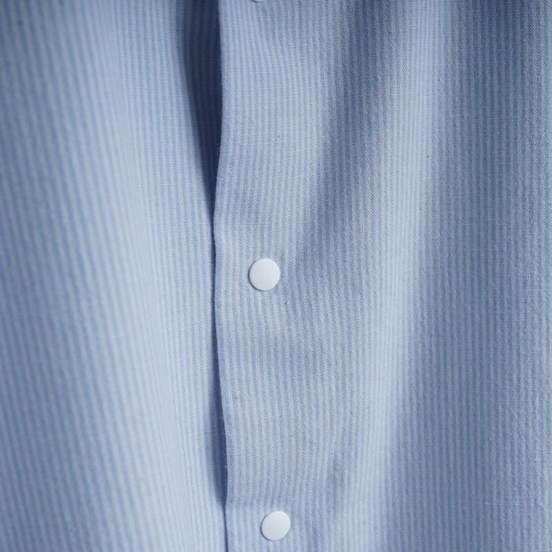 YAECA 䥨 COMFORT SHIRT S/S SQUARE / SAX-ST
