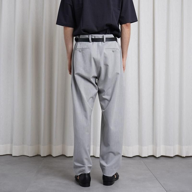 YAECA 䥨CONTEMPO 2WAY PANTS 2TUCK TAPERED / L.GRAY
