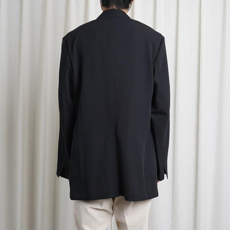 25S/SۡAURALEE ꡼ LIGHT COTTON WOOL VIYELLA JACKET / BLACK
