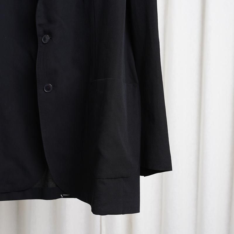 25S/SۡAURALEE ꡼ LIGHT COTTON WOOL VIYELLA JACKET / BLACK
