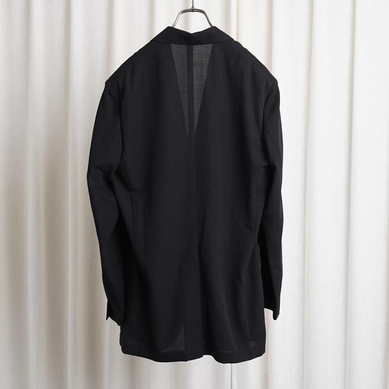 25S/SۡAURALEE ꡼ LIGHT COTTON WOOL VIYELLA JACKET / BLACK
