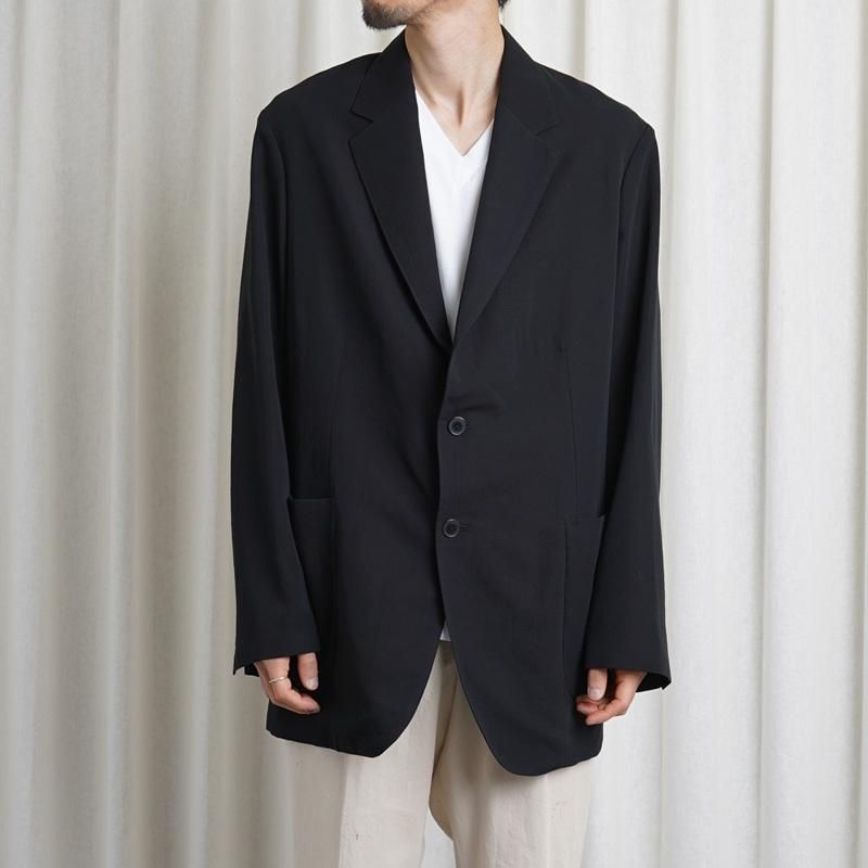 25S/SۡAURALEE ꡼ LIGHT COTTON WOOL VIYELLA JACKET / BLACK
