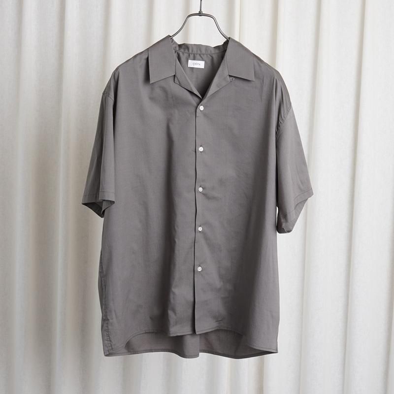 【25S/S】【CIOTA シオタ】 OPEN COLLAR SHORT SLEEVE SHIRT / GRAY