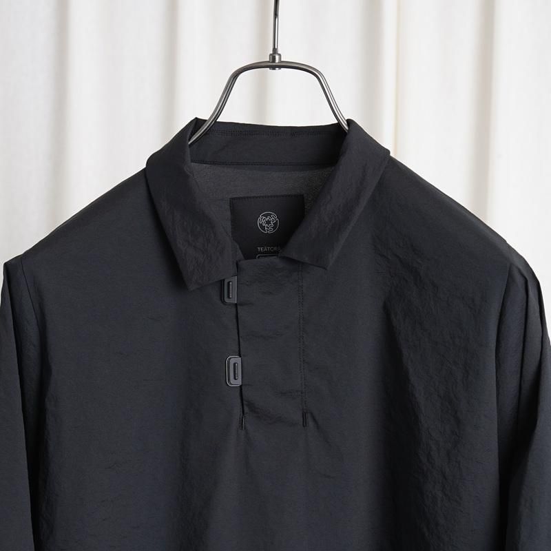  TEATORA CAPSUELSNAP POLO SHIRT AQ / BLACK