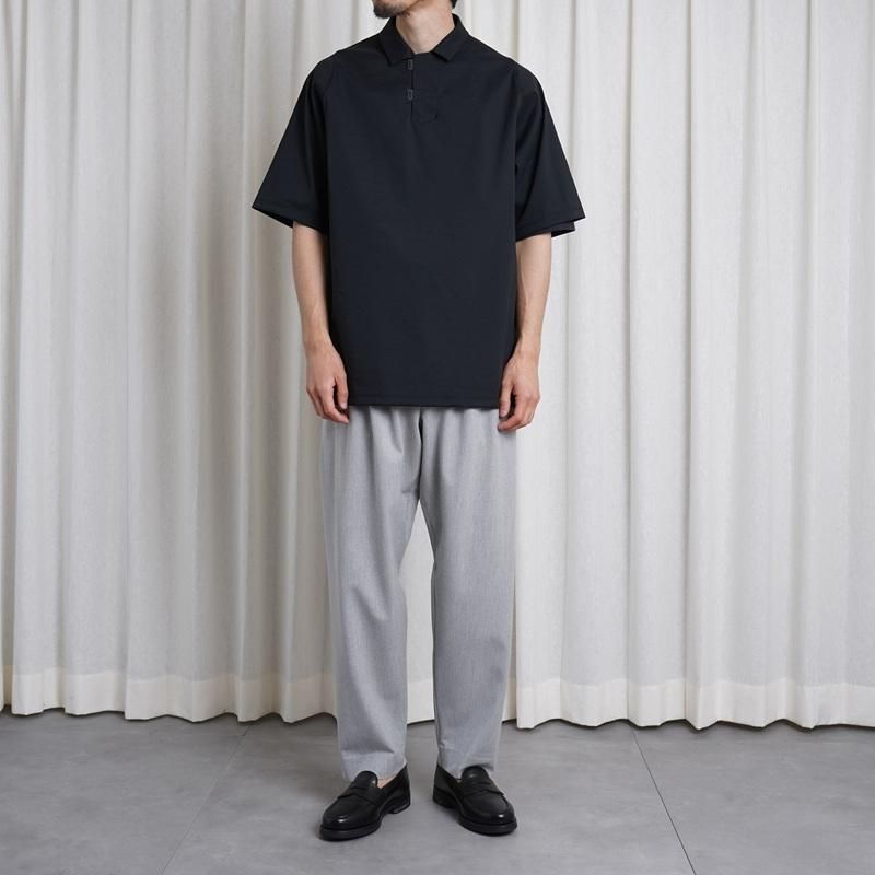  TEATORA CAPSUELSNAP POLO SHIRT AQ / BLACK