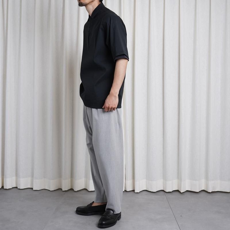  TEATORA CAPSUELSNAP POLO SHIRT AQ / BLACK