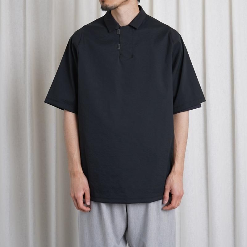  TEATORA CAPSUELSNAP POLO SHIRT AQ / BLACK