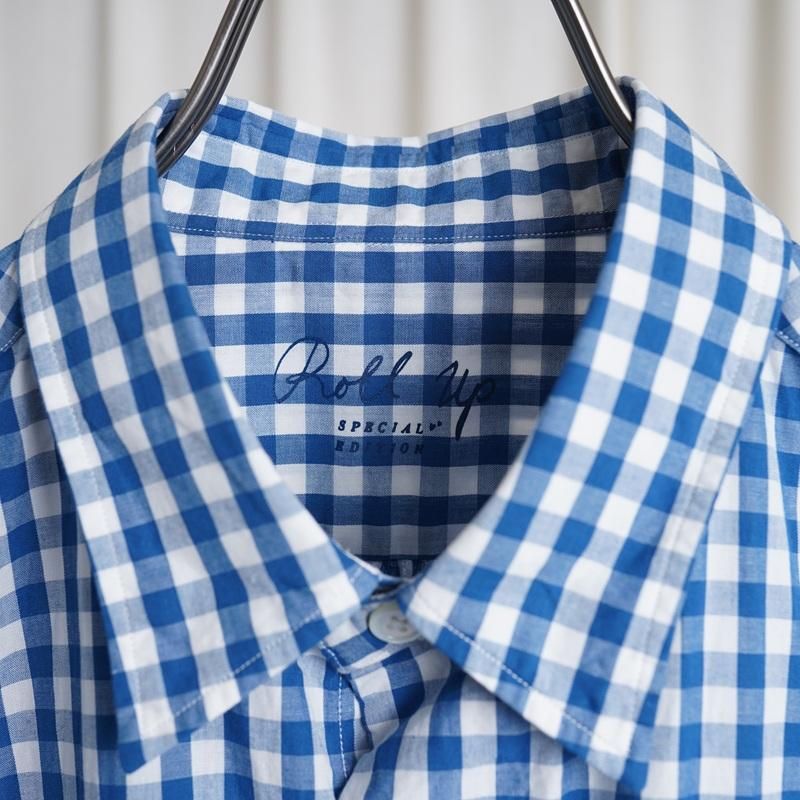 25S/S Porter Classic ݡ饷å  ROLL UP GINGHAM CHECK SHIRT  / FRENCH BLUE