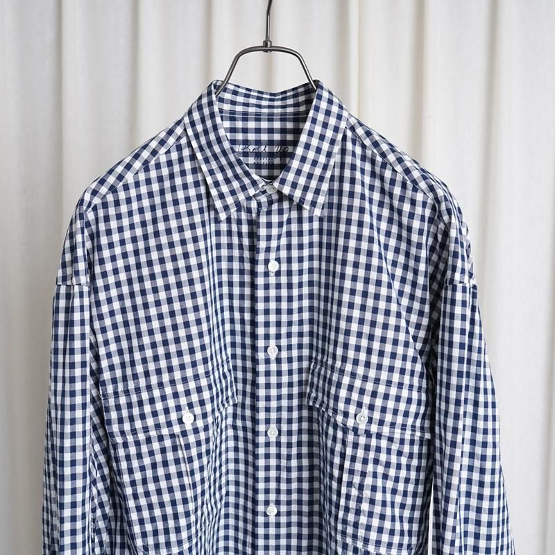 25S/S Porter Classic ݡ饷å  ROLL UP GINGHAM CHECK SHIRT  / NAVY