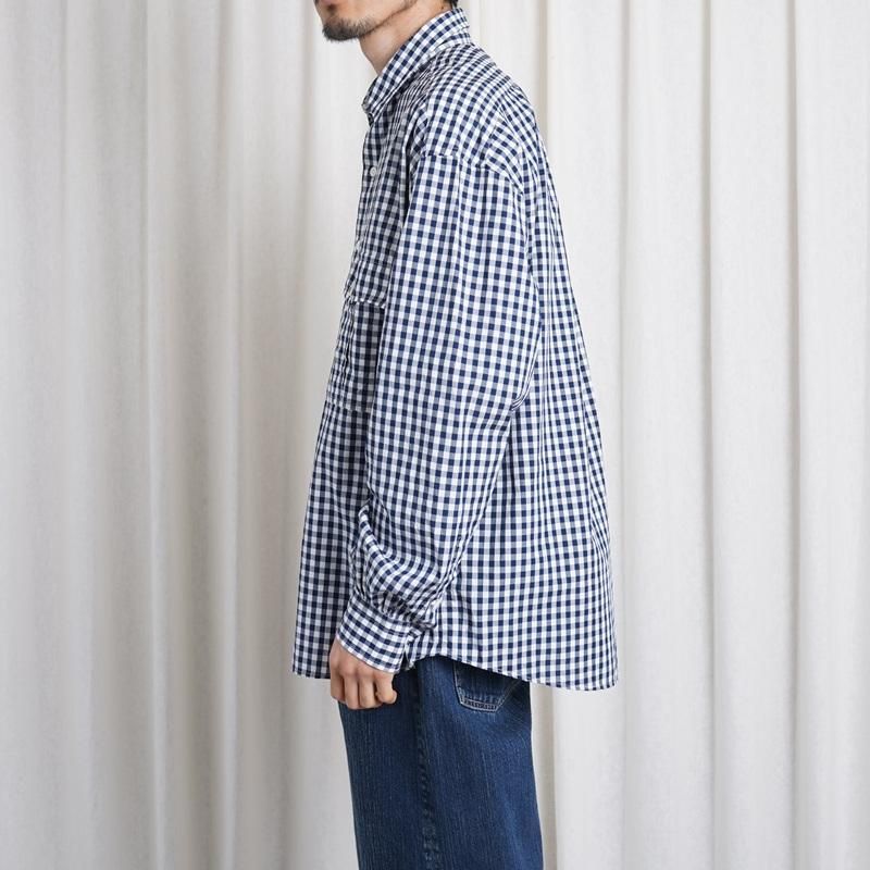 25S/S Porter Classic ݡ饷å  ROLL UP GINGHAM CHECK SHIRT  / NAVY