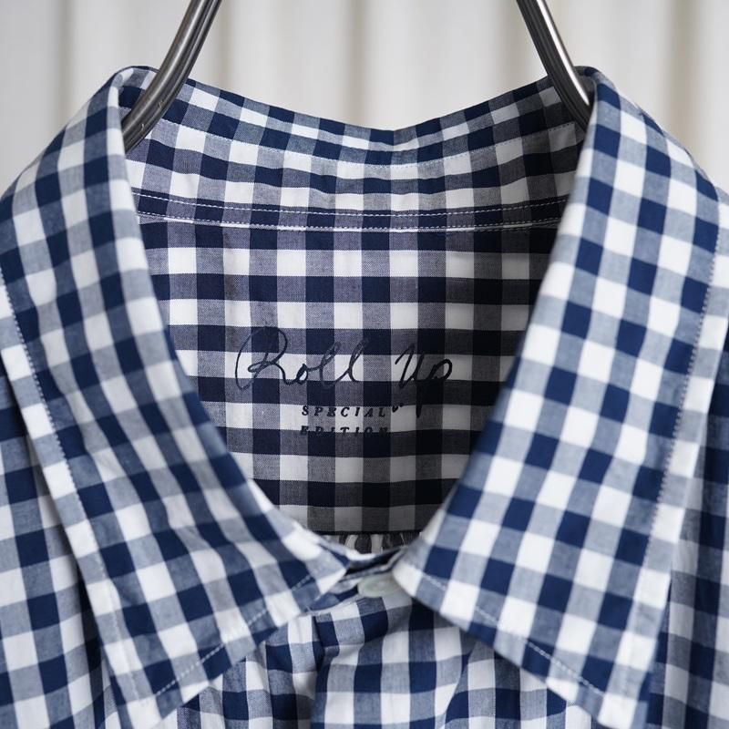 25S/S Porter Classic ݡ饷å  ROLL UP GINGHAM CHECK SHIRT  / NAVY