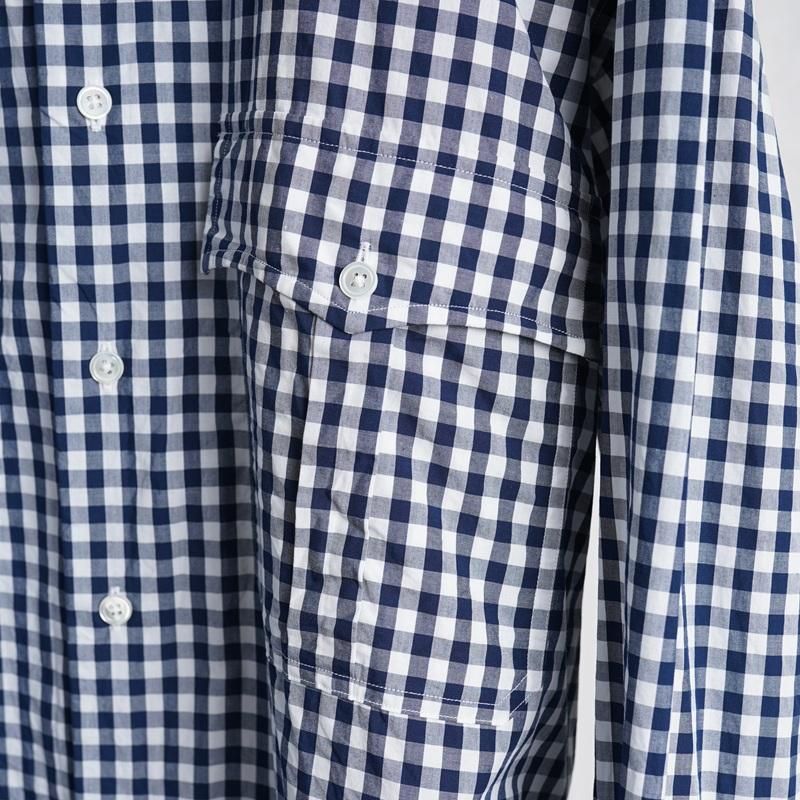 25S/S Porter Classic ݡ饷å  ROLL UP GINGHAM CHECK SHIRT  / NAVY
