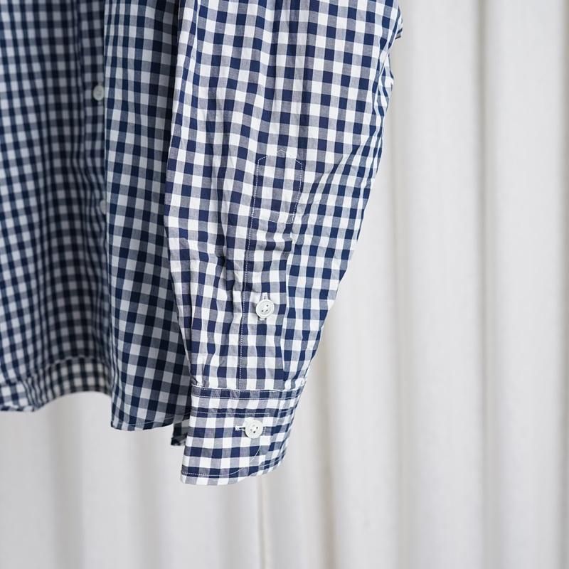 25S/S Porter Classic ݡ饷å  ROLL UP GINGHAM CHECK SHIRT  / NAVY