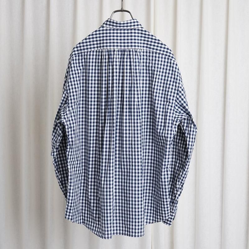 25S/S Porter Classic ݡ饷å  ROLL UP GINGHAM CHECK SHIRT  / NAVY