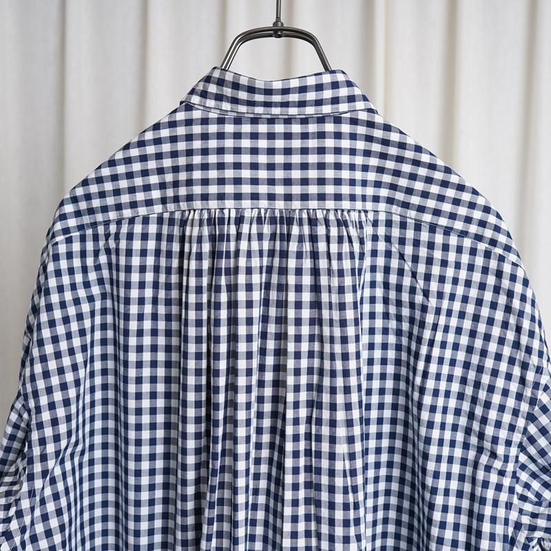 25S/S Porter Classic ݡ饷å  ROLL UP GINGHAM CHECK SHIRT  / NAVY