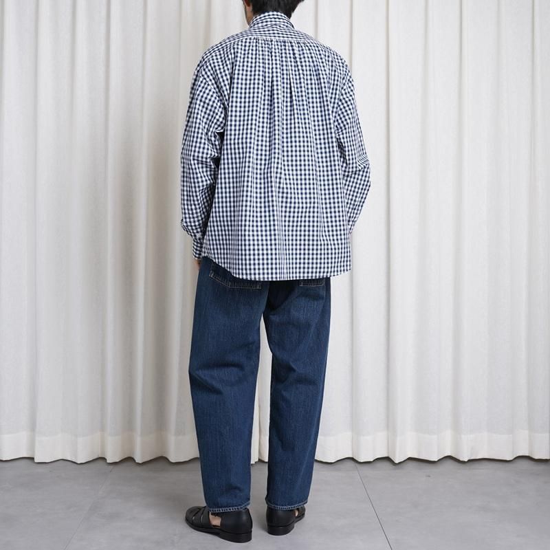 25S/S Porter Classic ݡ饷å  ROLL UP GINGHAM CHECK SHIRT  / NAVY
