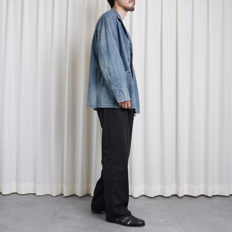 ULTERIOR アルテリア】 FADED LIGHT DENIM COVERALL / FADED BLUE