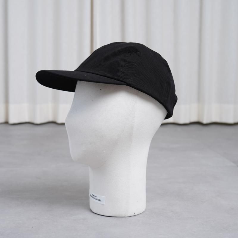 25A/W ULTERIOR  ƥꥢ WASHED VINTAGE TWILL 6 PANELED CAP  / BLACK