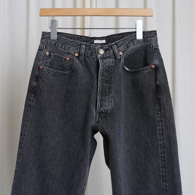 パンツ ULTERIOR WASHED SELVEDGE BLACK DENIM 4 ULTERIOR WASHED SELVEDGE BLACK DENIM 4 UB344 Straight Fit