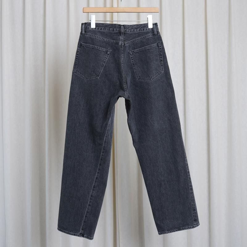 パンツ ULTERIOR WASHED SELVEDGE BLACK DENIM 4 ULTERIOR アルテリア】 WASHED SELVEDGE BLACK DENIM 5P PANTS / USED