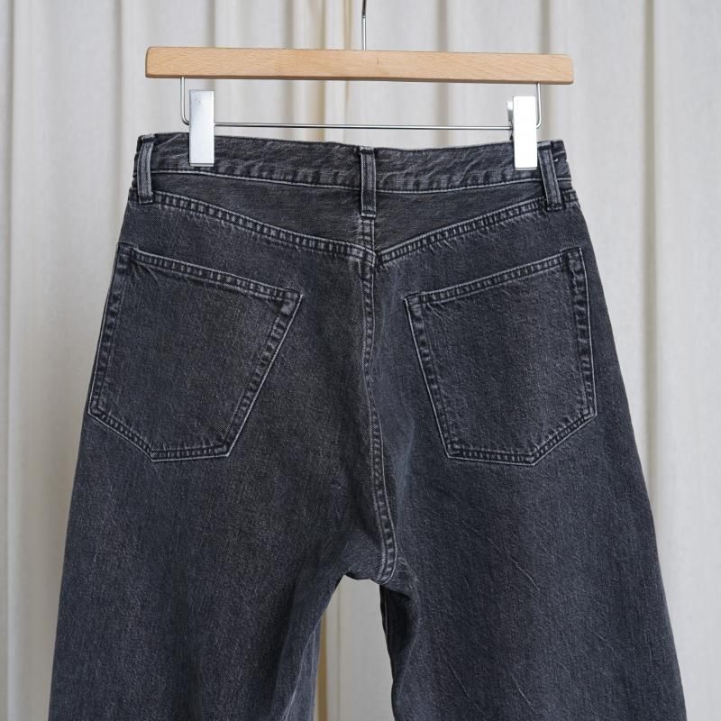ULTERIOR アルテリア】 WASHED SELVEDGE BLACK DENIM 5P PANTS