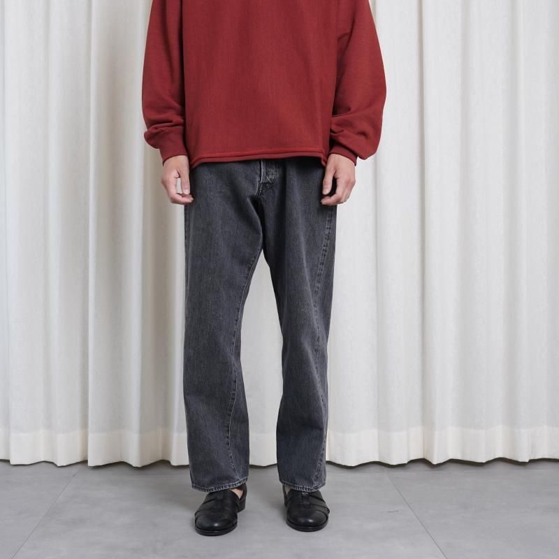 ULTERIOR アルテリア】 WASHED SELVEDGE BLACK DENIM 5P PANTS