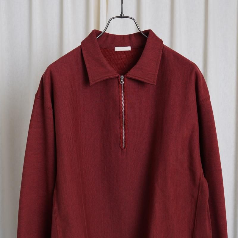 25A/W ULTERIOR ƥꥢ FADED SILKY TERRY RW HALF ZIP P/O / REDWOOD