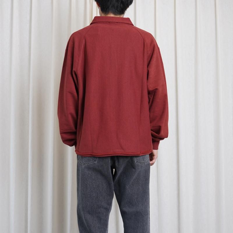 25A/W ULTERIOR ƥꥢ FADED SILKY TERRY RW HALF ZIP P/O / REDWOOD