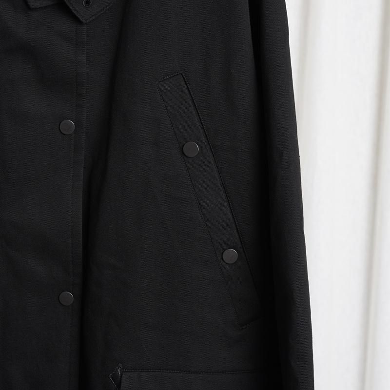 25A/W ULTERIOR ƥꥢ WASHED VINTAGE TWILL MIL-COAT / BLACK